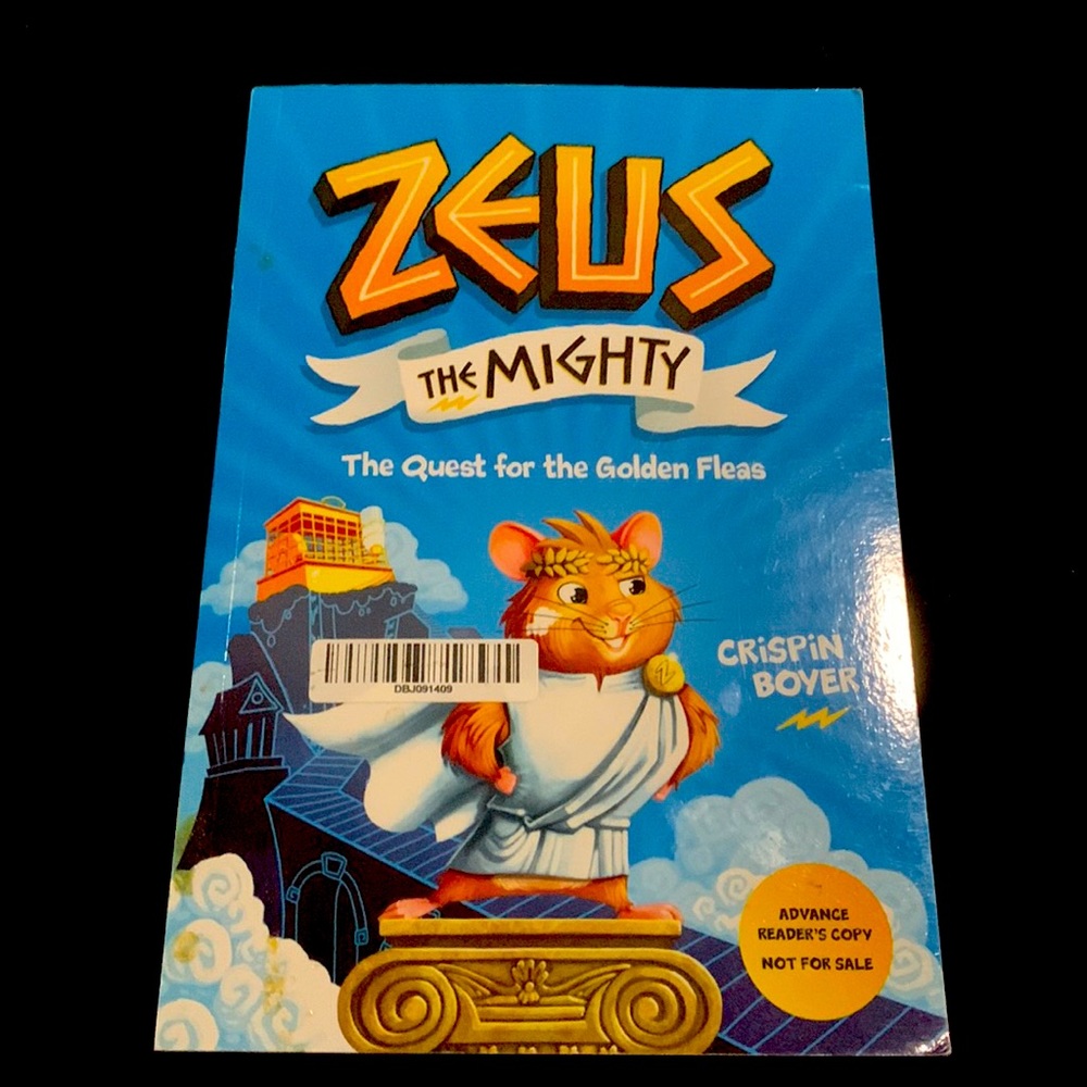 Zeus the mighty the quest for the golden fleas by Crispin Boyer, Children’s book
